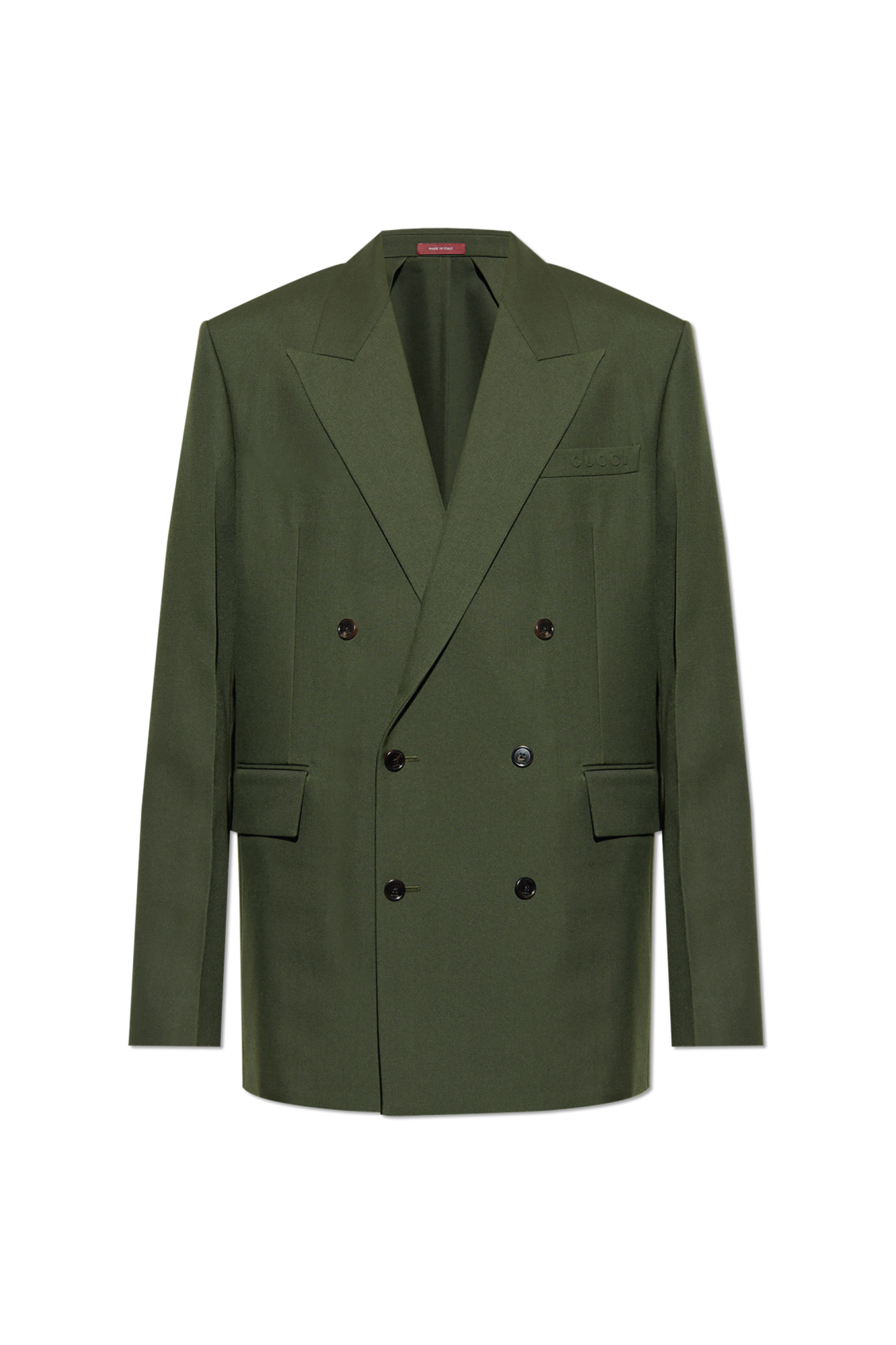 MUZE×el conducotrH DOUBLE BREASTED JKT Men's Vintage Double Breasted Mid-Long Slim Fit Pea Coat